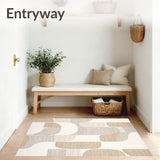 Elegant Beige Curvilinear & Natural Look(Beige)