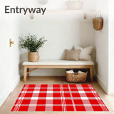 Classic Tartan Check Design with Festive Holiday Plaid Motif(Red)