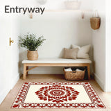 Bloom Tapestry with Lotus Petal Motifs(Brown)
