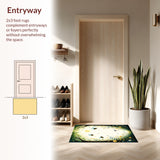 Enchanted Garden With Firefly Cricket Bumblebee Artwork(Green)