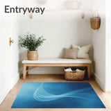 Ethereal Mist Swirling Through Enchanted Landscape(Blue)