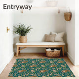 Paisley Teardrop with Swirling Motif Bohemian (Brown)