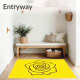Contemporary Sculptural Flower Bathroom(Yellow)