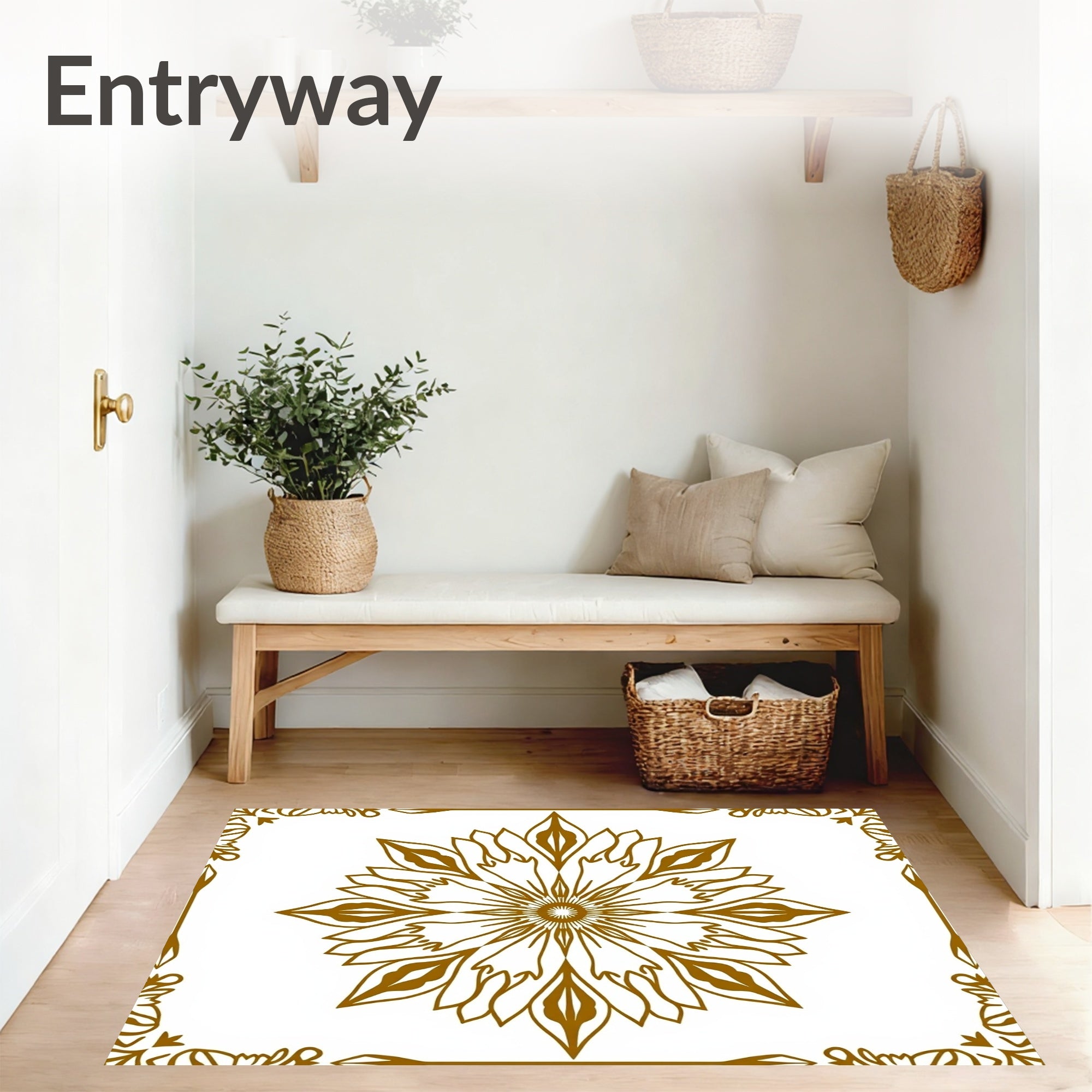 Sunburst Motif with Rococo Petal Detailing (Gold) - ODIKA