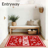 Joyful Winter Greeting Entryway Layered Seasonal(Red)
