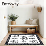 Paisley Cascade with Ornamental Flourishes(Black)