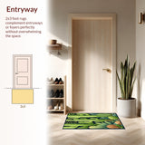 Whimsical Leafy Patterned(Green)