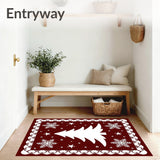 Whimsical North Pole Fantasy Yuletide Decorative Embellishment(Red)