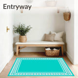 Sophisticated Edge Framework With Decorative Boundary (Blue)