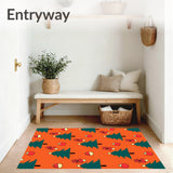 Scandi Interlocking Tree with Festive Bauble Detailing(Orange)