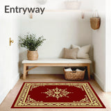 Damask Brocade with Vintage Court Elegance(Burgundy)