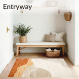 Woven Area Earthy Tones Abstract(Beige)