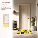 Floral Black Sunflower Aesthetic(Yellow)