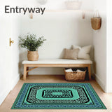 Exotic Bazaar Ancient Mosaic Interlocking Labyrinth(Black)