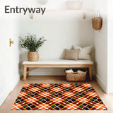 Autumn Tartan Interlocking Lattice(Orange)