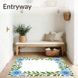 Enchanting Blossom Meadow Artistic Framework Composition(Blue)