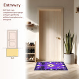 Celestial Tapestry Starburst and Constellation Artistry(Purple)