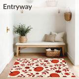 Earthy Mosaic Design Featuring Abstract Pumpkin and Vine(Orange)