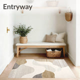 Elegant Abstract Area with Surface Design(Beige)