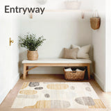 Boho Inspired Area Beige Floor(Beige)