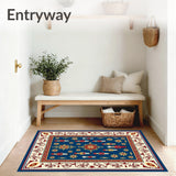 Classic Ballet Nutcracker Scene with Interlocking Starburst Motifs(Blue)