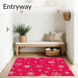 Yuletide Pathway Adornment Seasonal Household Embellishment(Red)