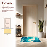 Stylish Ripple Motif(Blue)