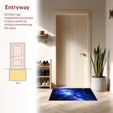 Enchanting Radiant Night Sky Motif(Blue)