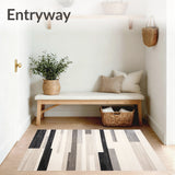 Abstract with Layered Beige Stripes and Slate Shadow Effects(Gray)