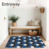 Seasonal Argyle Rhombus High Traffic Door(Black)