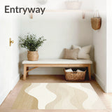 Coastal Dream Beige Hues Area Serene Textured(Beige)