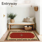 Vintage Hallway Non Slip(Red)