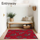 Frosty Pinecone Magical Entryway Embellishment(Red)
