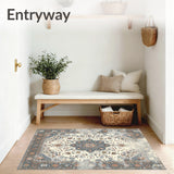 Hazelnut & Dove Grey with Timeworn Traditional Medallion(Beige)