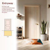 Ombre Cascade Interlocking Wave with Subtle Gradient Transitions(Beige)