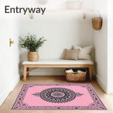 Sophisticated Bordered Medallion Vintage Inspired Arrangement (Pink)