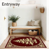 Yuletide Celebration Front Step Barrier Displaying Fir Motif(Red)