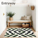Boho Chevron Stripe Design with Textured Finish (Black) - ODIKA