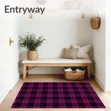 Classic Interlocking Checkerboard Plaid(Purple)