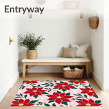 Elegant Poinsettia Blossom Seasonal Entrance Festive Accent(Pink)