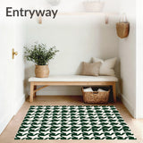 Christmas Houndstooth Area Holiday(Green)