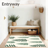 Festive Evergreen Branch Holiday Decorative Area(Ivory)