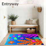 Starfish Coral Reef Underwater Design(Blue)