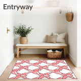 Lattice with Raised Pile Construction (Pink)