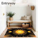 Celestial Abstract Contemporary Artistic Motif (Black)