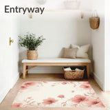 Chic Boho Beige Decorative With Blush Petal Arrangement(Ivory)