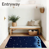 Reindeer Welcome with Starry Night Sky Background(Blue)