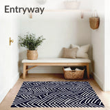 Zigzag Abstract Floor (Black)