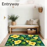 Floral Bath with Yellow and Green Flowers(Yellow)