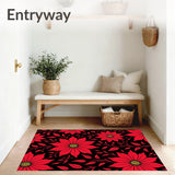 Winter Wonderland Poinsettia Bloom Design(Red)